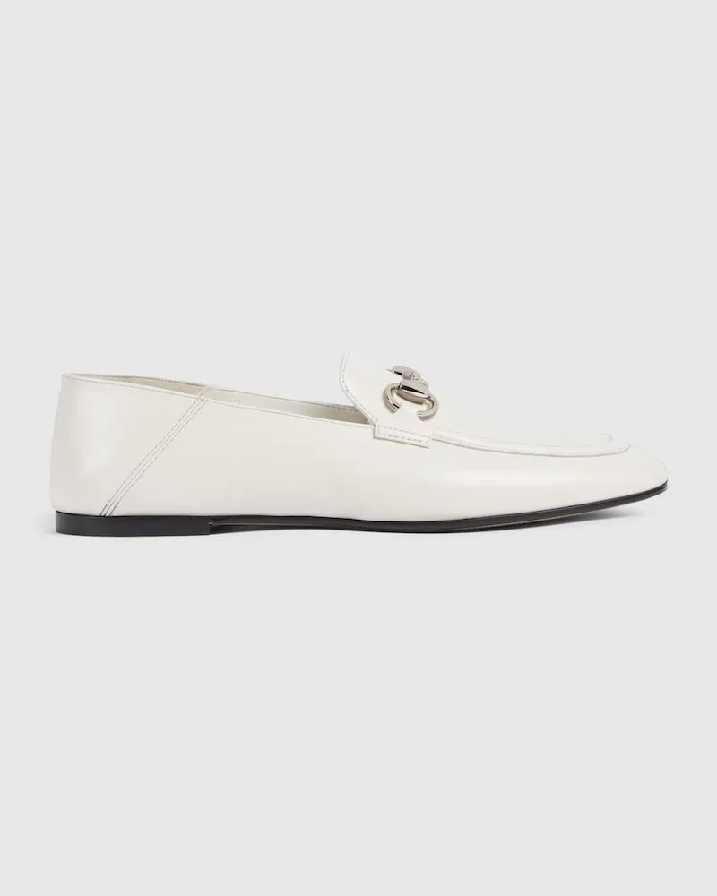 Gucci Damenloafer mit Horsebit Weiß