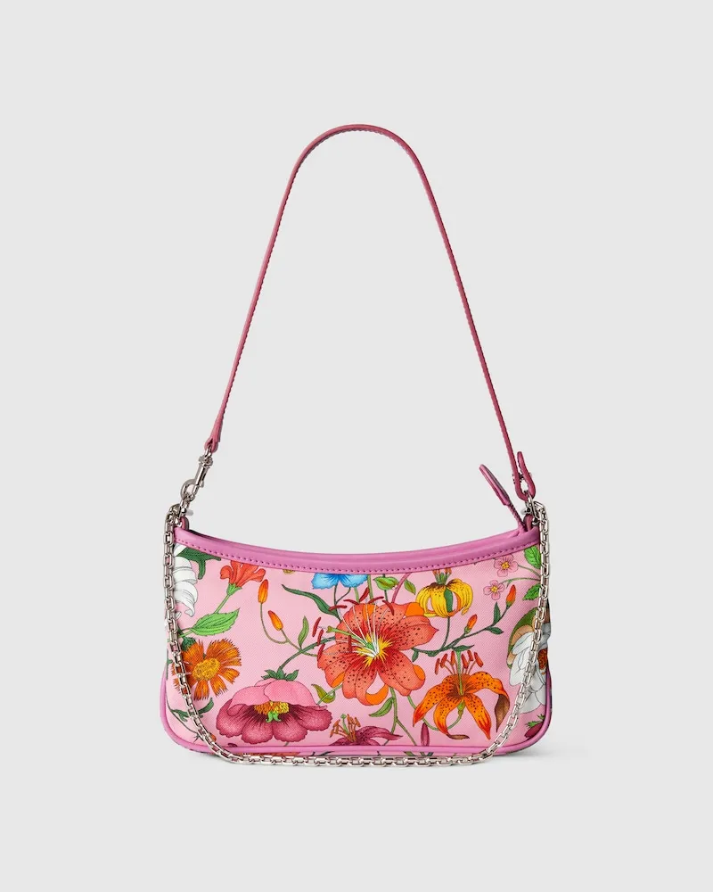 Gucci Kleine Gossip Schultertasche Pink