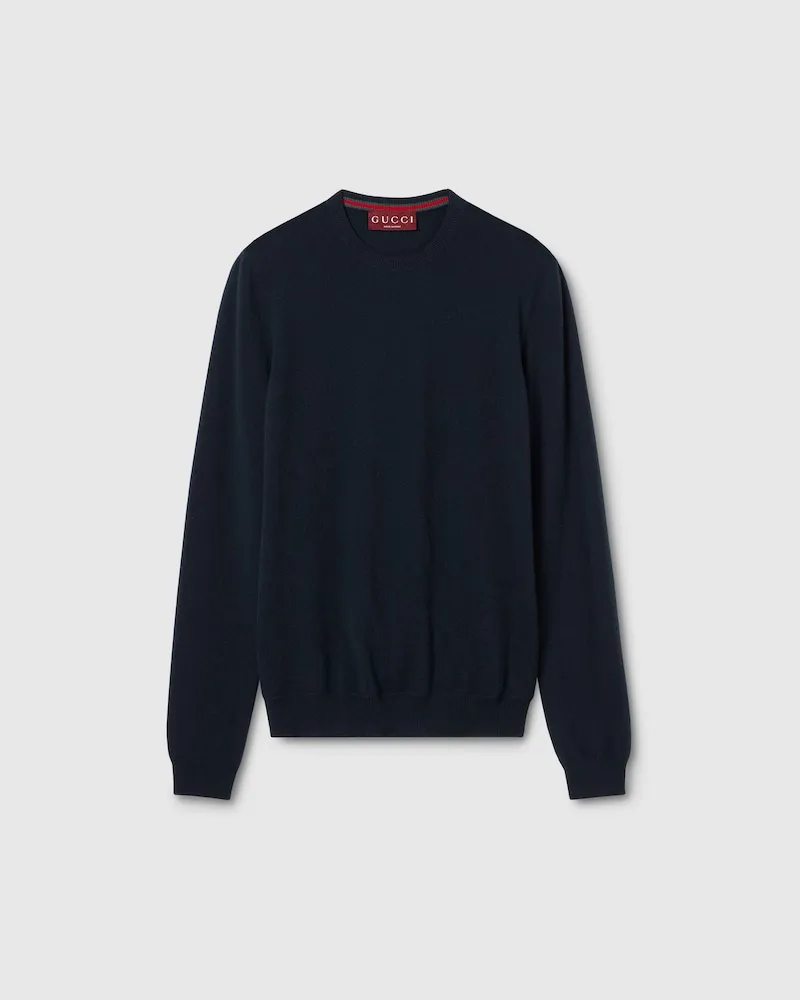 Gucci Pullover aus Kaschmirstrick, Größe Blau