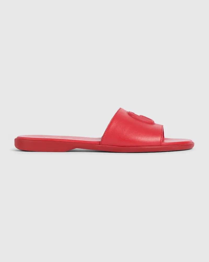 Gucci Damenpantolette mit Doppel G, Größe Rot
