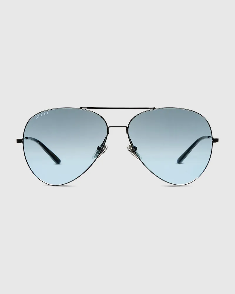 Gucci Sonnenbrille Im Pilotenstil Schwarz