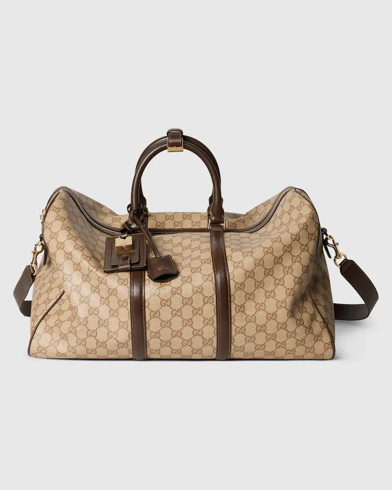 Gucci Mittelgroße Essence Classic Reisetasche Beige