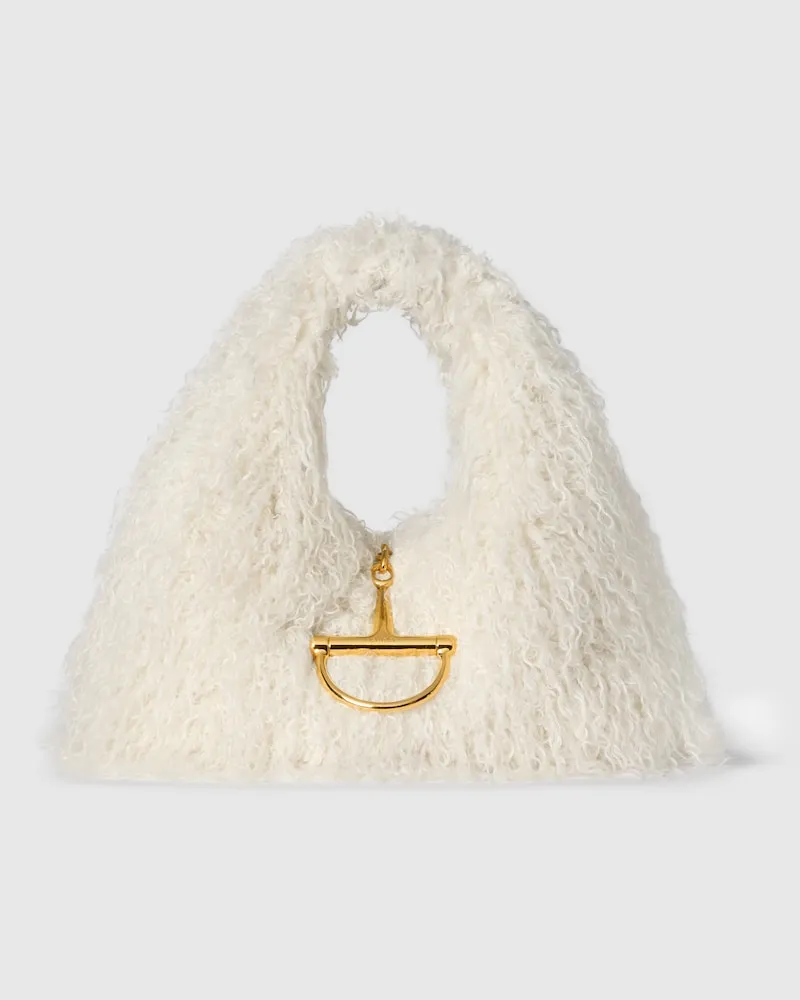 Gucci Softbit Maxi-Henkeltasche Weiß