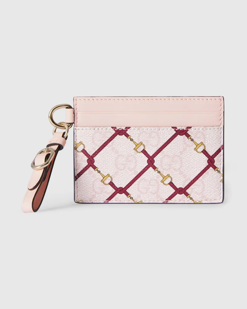 Gucci Porte-cartes À Imprimé GG Rose