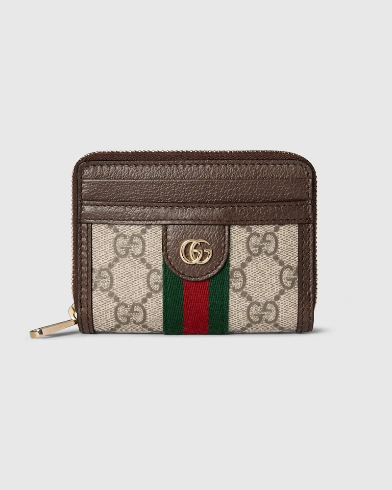 Gucci Ophidia Portemonnaie Mit Reißverschluss Beige