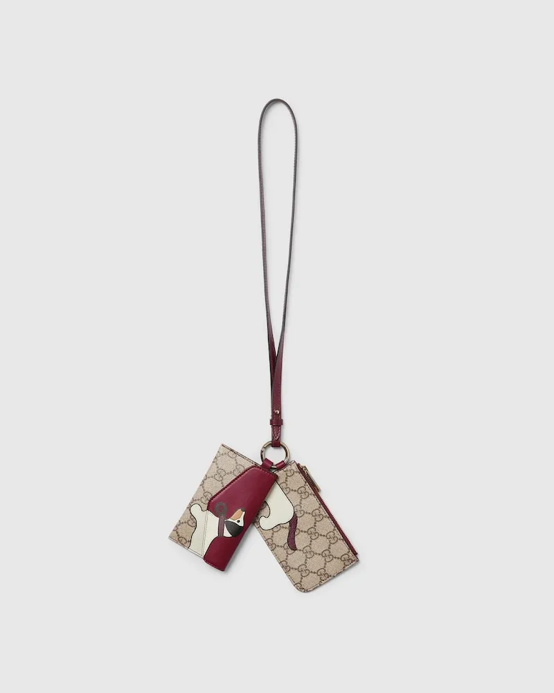 Gucci Multifunktionales Umhängeband Mit Print Beige