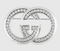 GG Brosche Mit Kristallen