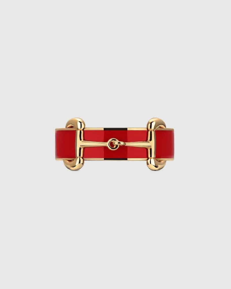 Gucci Ring mit Horsebit Und Emaille Undefined