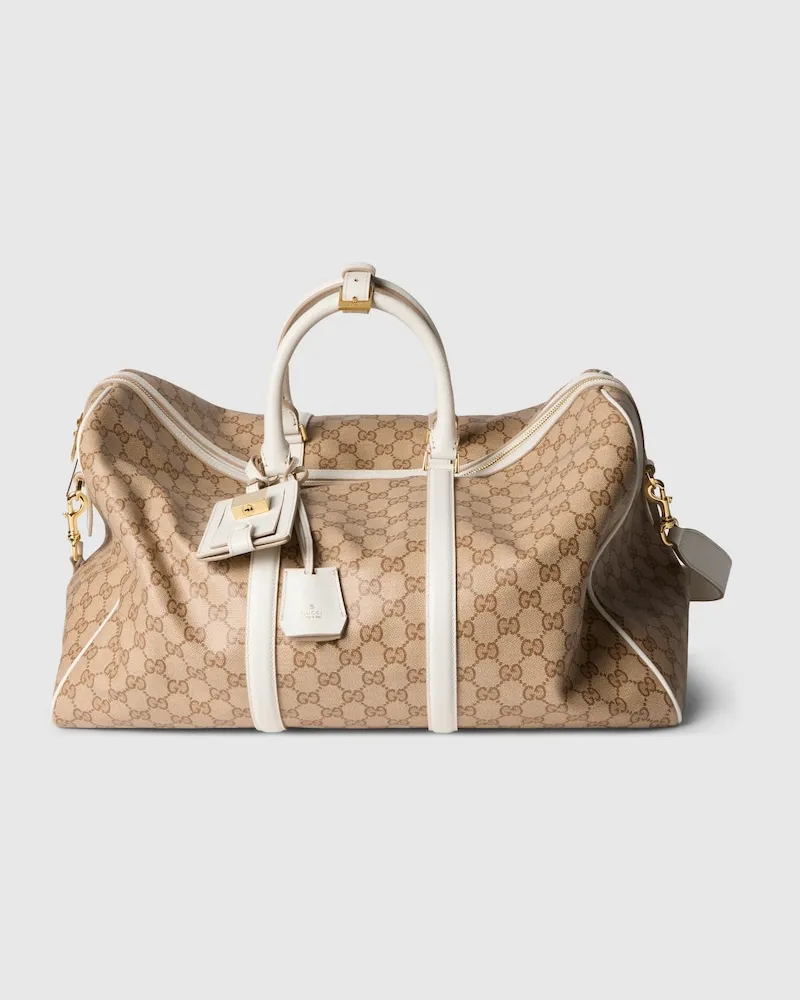 Gucci Mittelgroße Essence Classic Reisetasche Beige