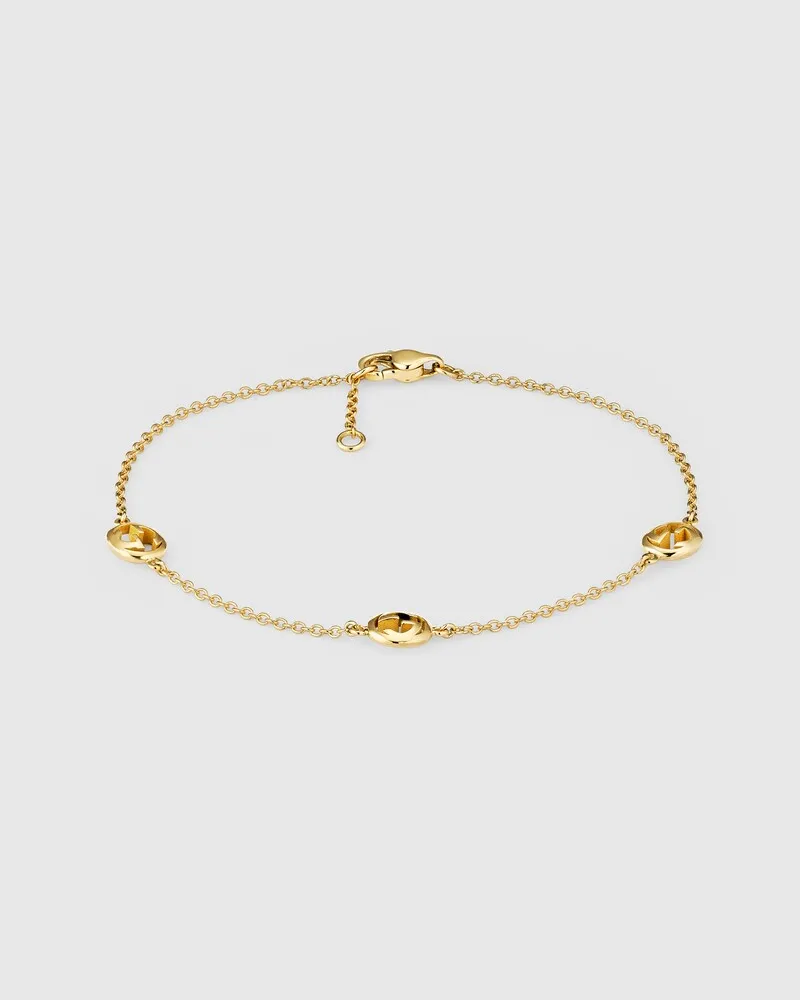 Gucci Interlocking Kettenarmband 18 Karat Gelbgold