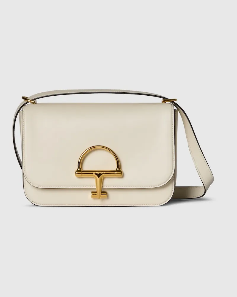 Gucci Kleine Siena Schultertasche Weiß