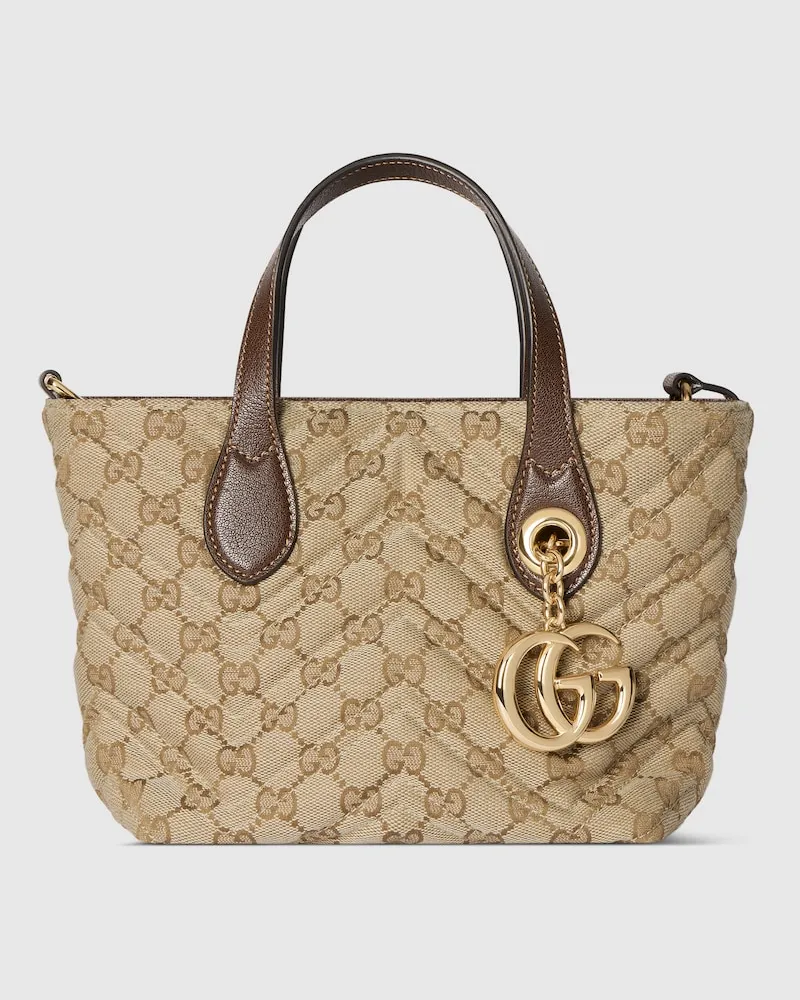 Gucci Kleiner Shopper Mit GG Beige