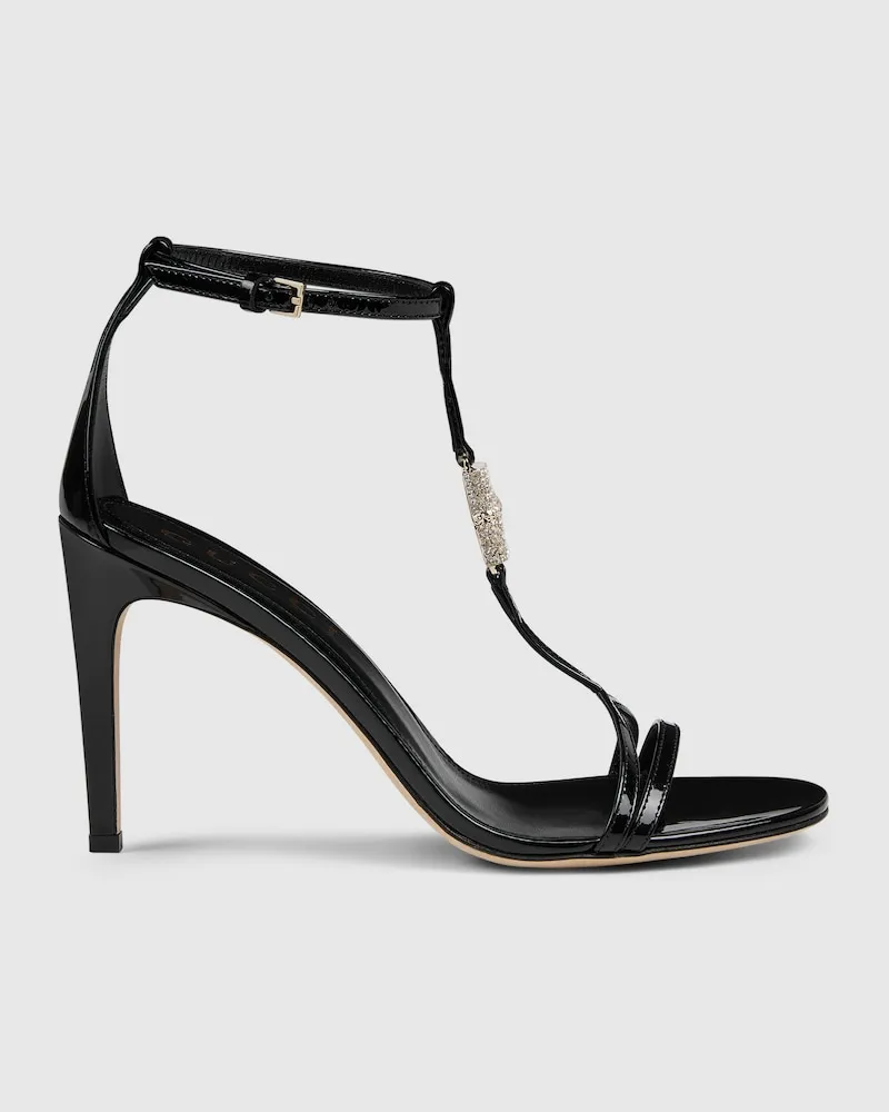 Gucci Damensandale Mit Bambus, Größe Schwarz