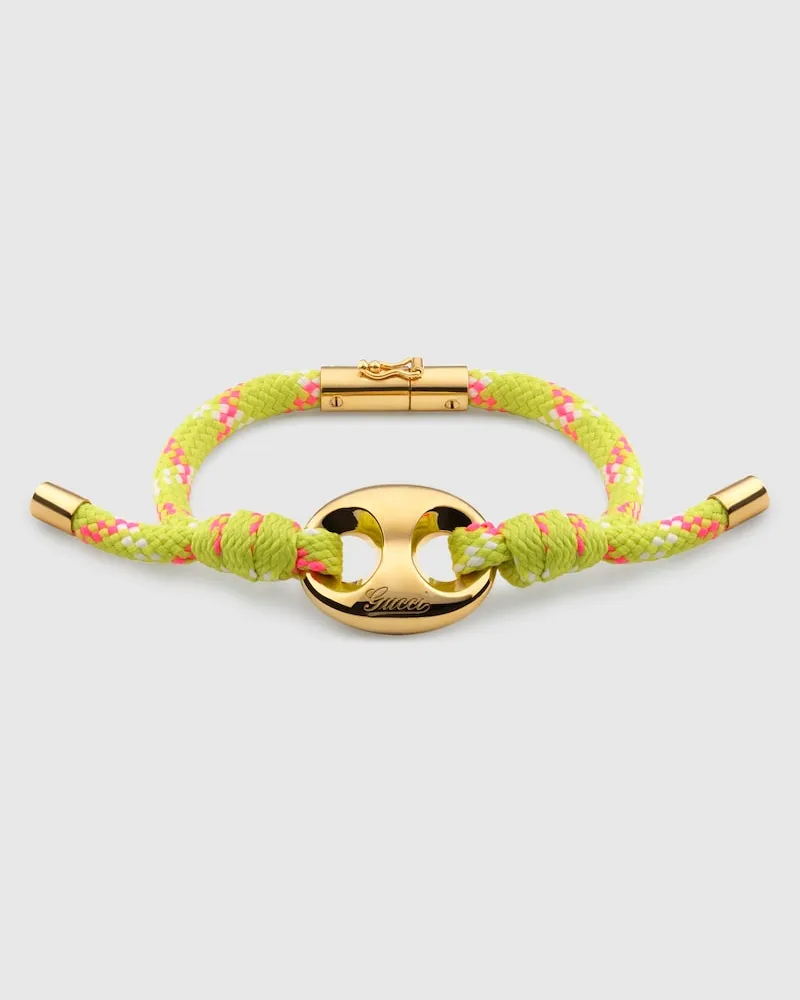 Gucci Marina Chain Armband aus Stoff, Größe Undefined