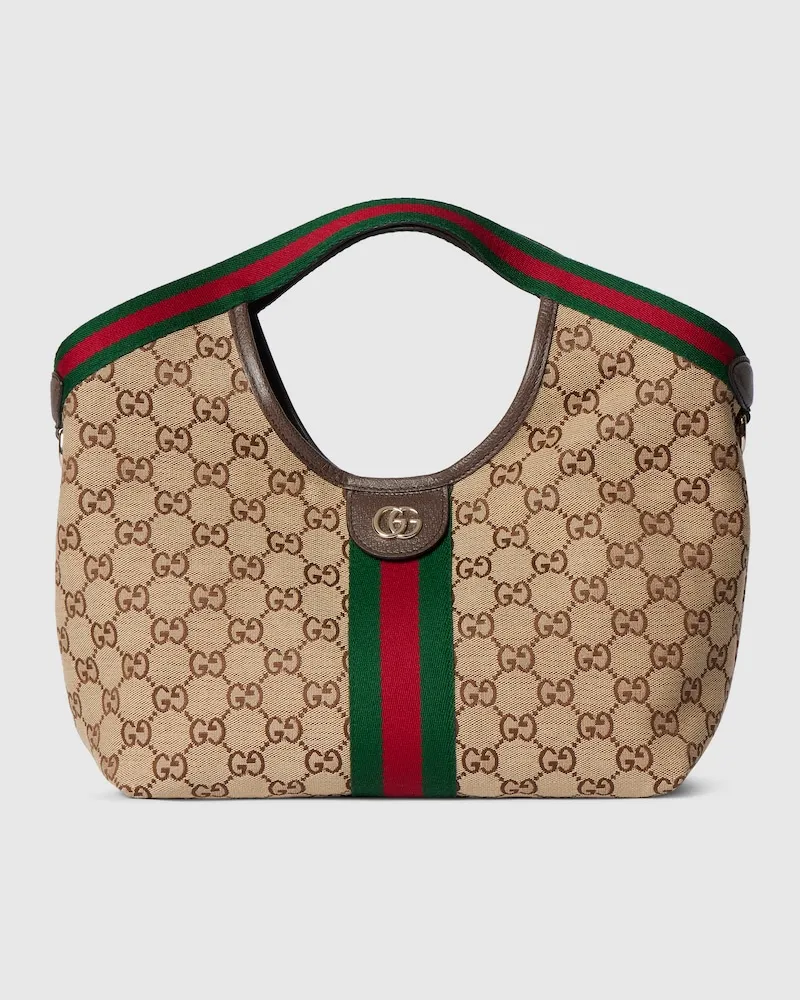 Gucci Kleiner Giglio Shopper Beige