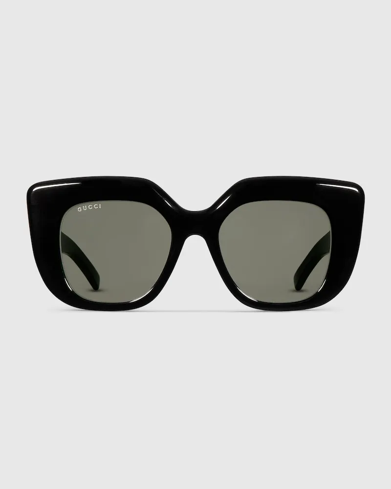 Gucci Sonnenbrille Mit Eckigem Rahmen Schwarz