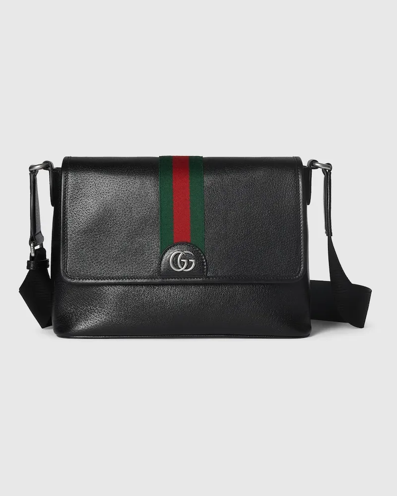 Gucci Mittelgroße Ophidia Messengertasche Schwarz