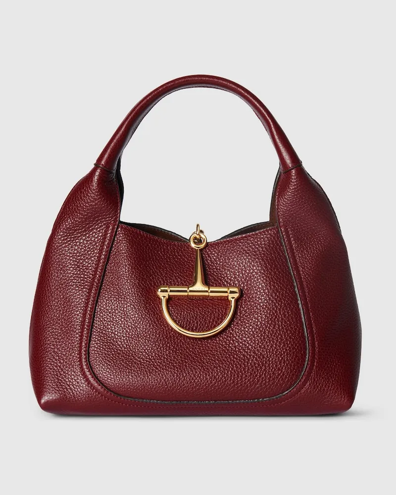 Gucci Mittelgroße Softbit Henkeltasche Bordeauxrot