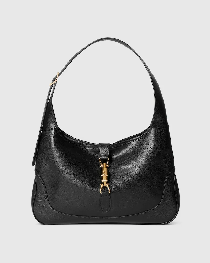 Gucci Mittelgroße Jackie 1961 Schultertasche Schwarz