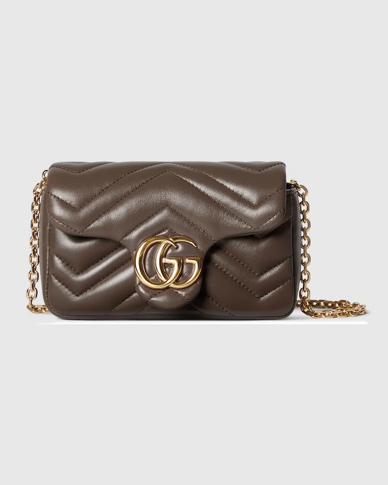 Gucci GG Marmont Mini-Schultertasche Braun