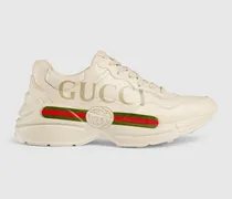 Rhyton Damensneaker aus Leder Mit Logo, Größe