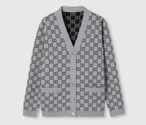 Wendbarer Cardigan aus GG Wolljacquard, Größe