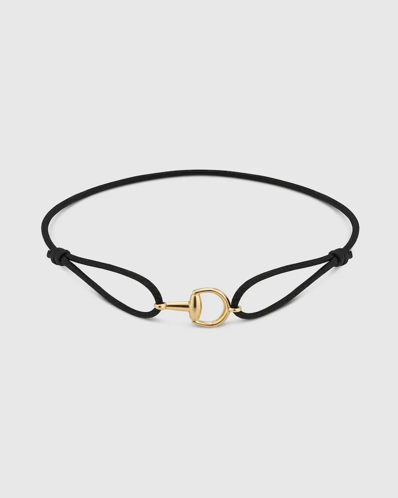 Gucci Horsebit Armband mit Anhänger 18 Karat Gelbgold