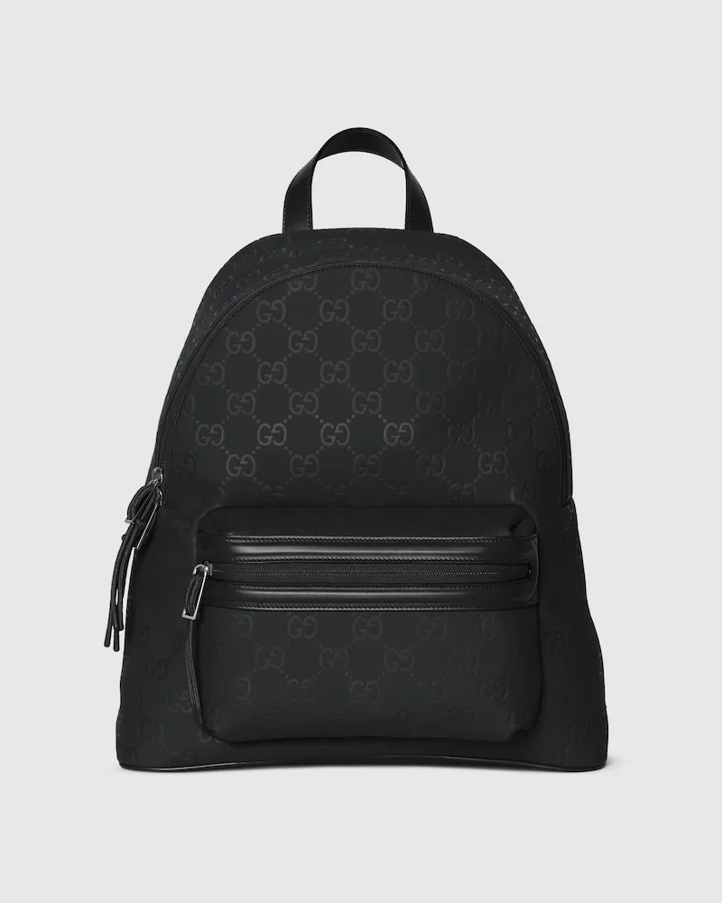 Gucci Mittelgroßer Edge Rucksack Schwarz