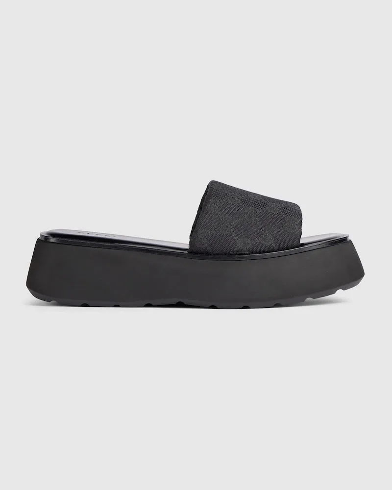 Gucci Damenpantolette mit Plateausohle, Größe Schwarz