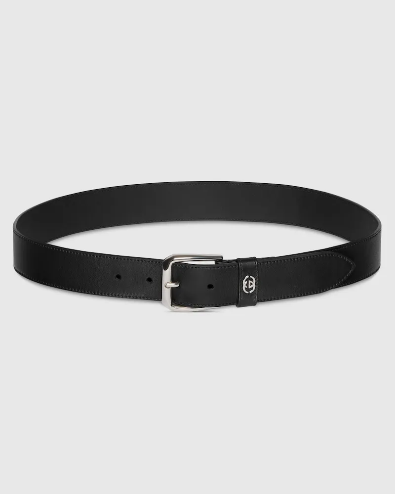 Gucci Gürtel Mit GG Detail, Größe 95 Schwarz