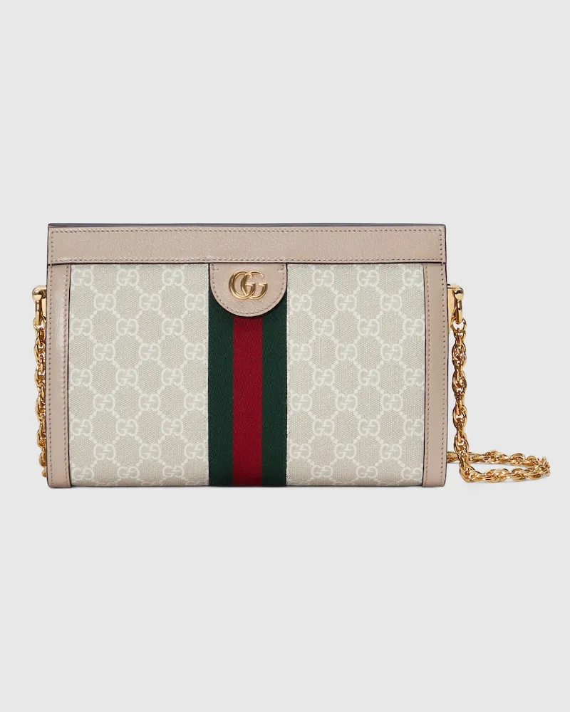 Gucci Mittelgroße Ophidia Schultertasche Weiß
