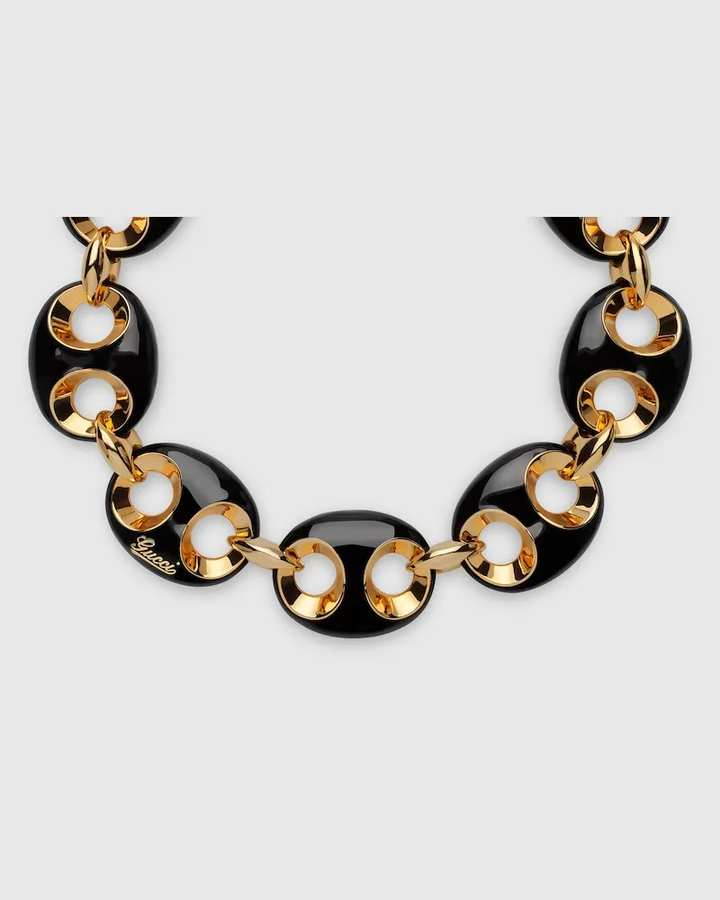Gucci Marina Chain Halskette Mit Emaille Undefined