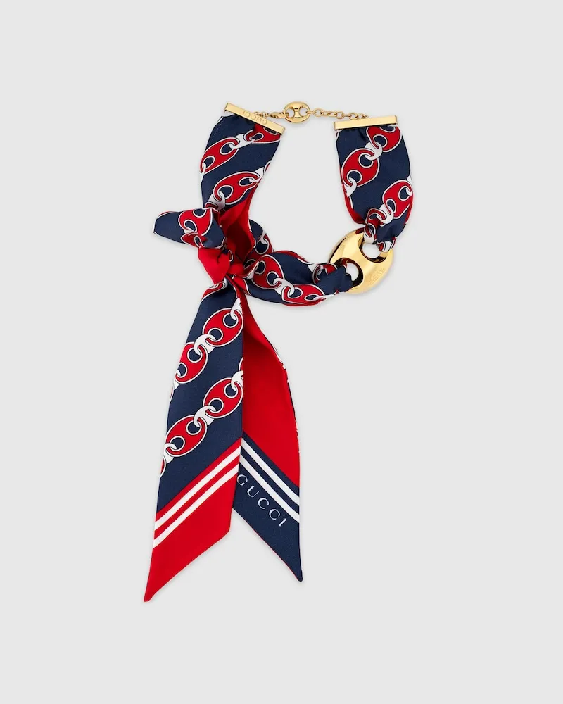 Gucci Marina Chain Halskette Mit Seide Undefined
