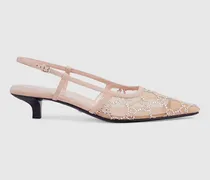 Damenpumps Mit Fersenriemchen Und GG Kristallen, Größe