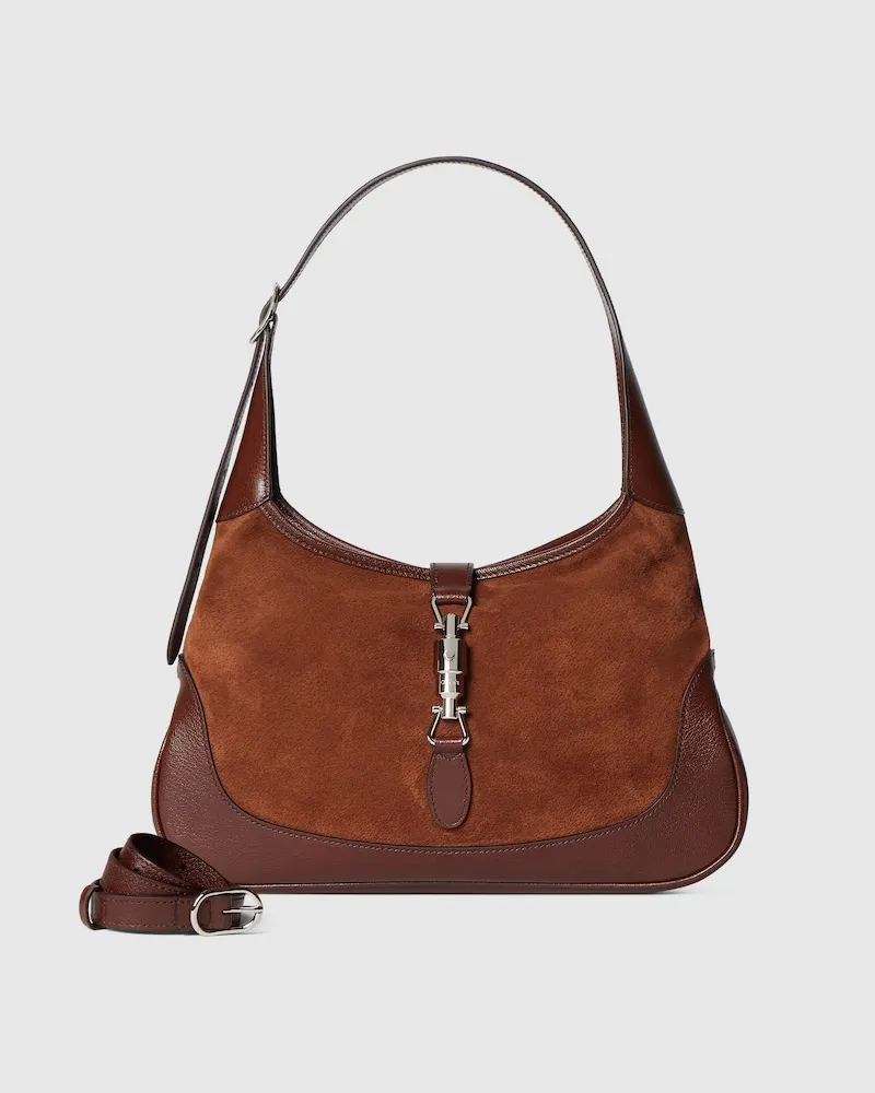 Gucci Mittelgroße Jackie 1961 Schultertasche Braun