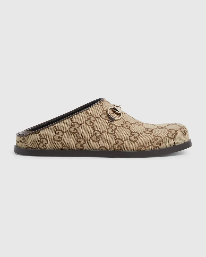 Gucci Damen-Mules Mit Horsebit, Größe Braun