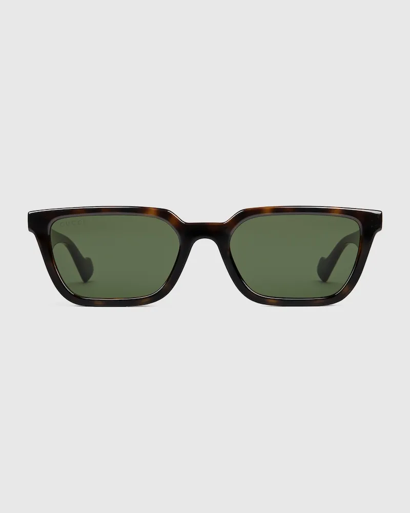 Gucci Sonnenbrille mit Rechteckigem Rahmen Braun
