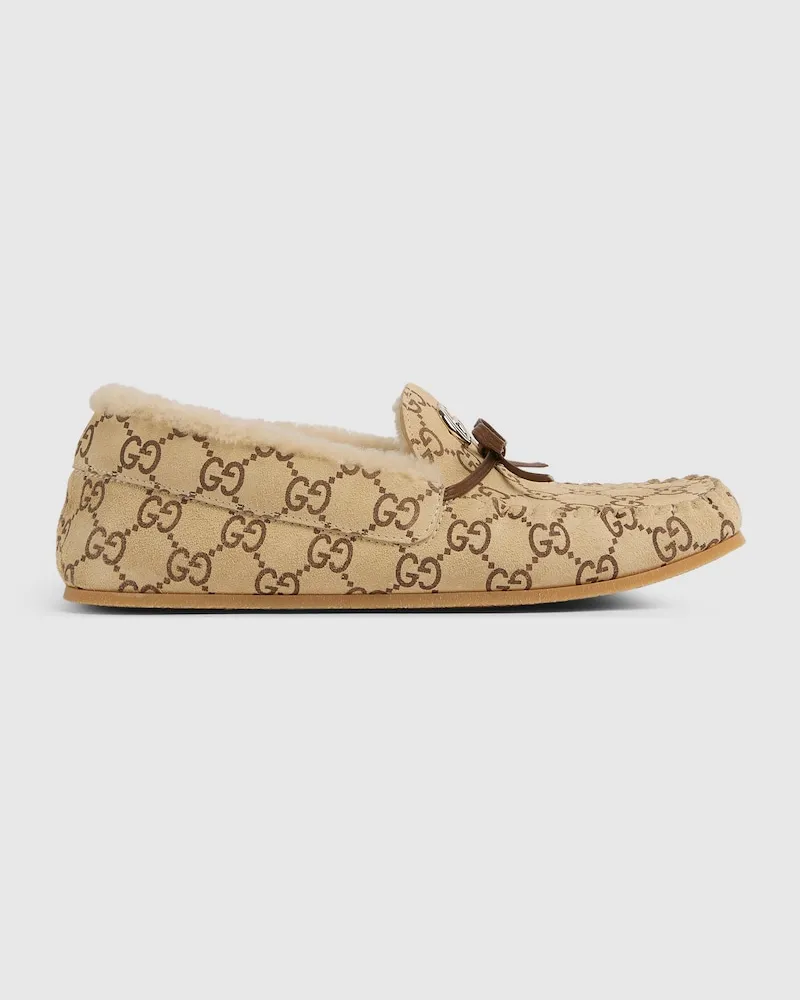 Gucci Damen-Driver-Mokassin, Größe Beige