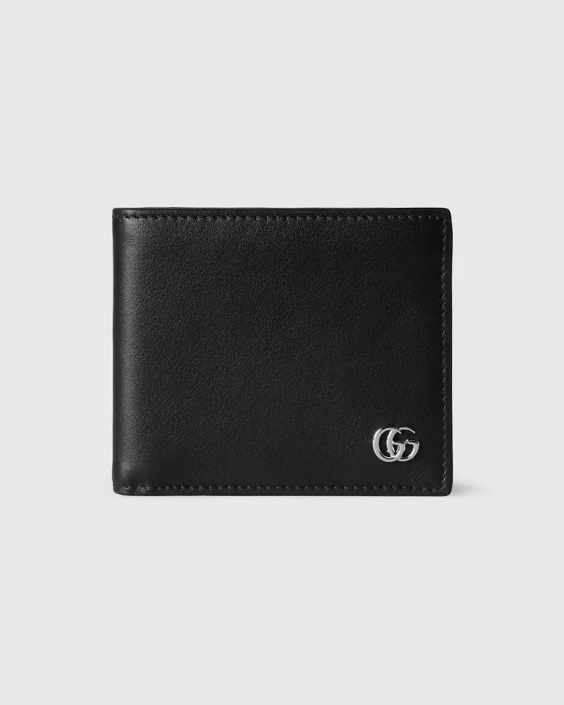 Gucci Portefeuille À Rabat GG Marmont Noir