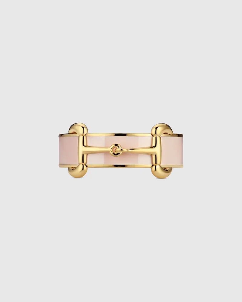 Gucci Ring mit Horsebit Und Emaille, Größe Undefined