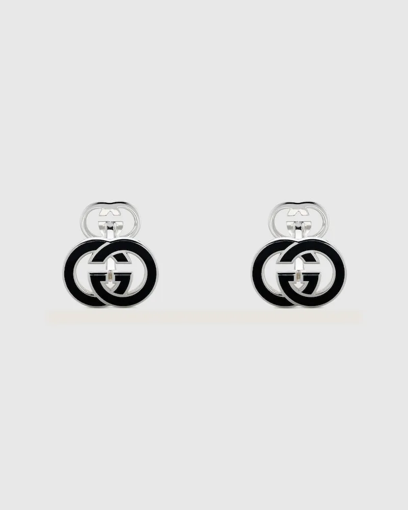 Gucci Interlocking Manschettenknöpfe mit Emaille Undefined