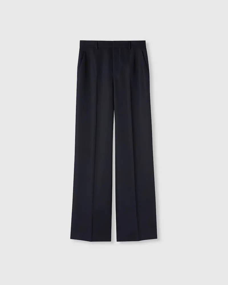 Gucci Hose aus Wolle Mit Logo, Größe Blau