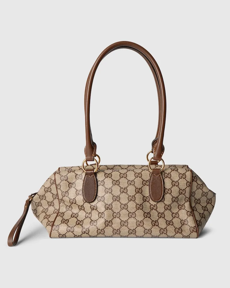 Gucci Mittelgroße Starlet Boston-Tasche Beige