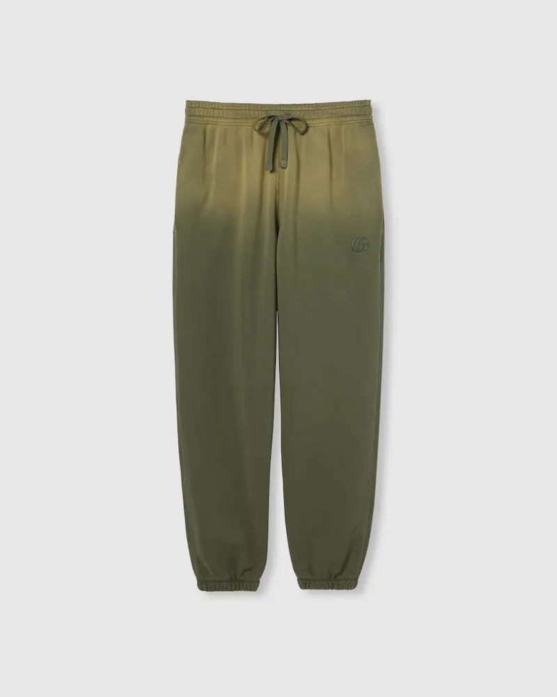 Gucci Sporthose aus Baumwolljersey, Größe Grün