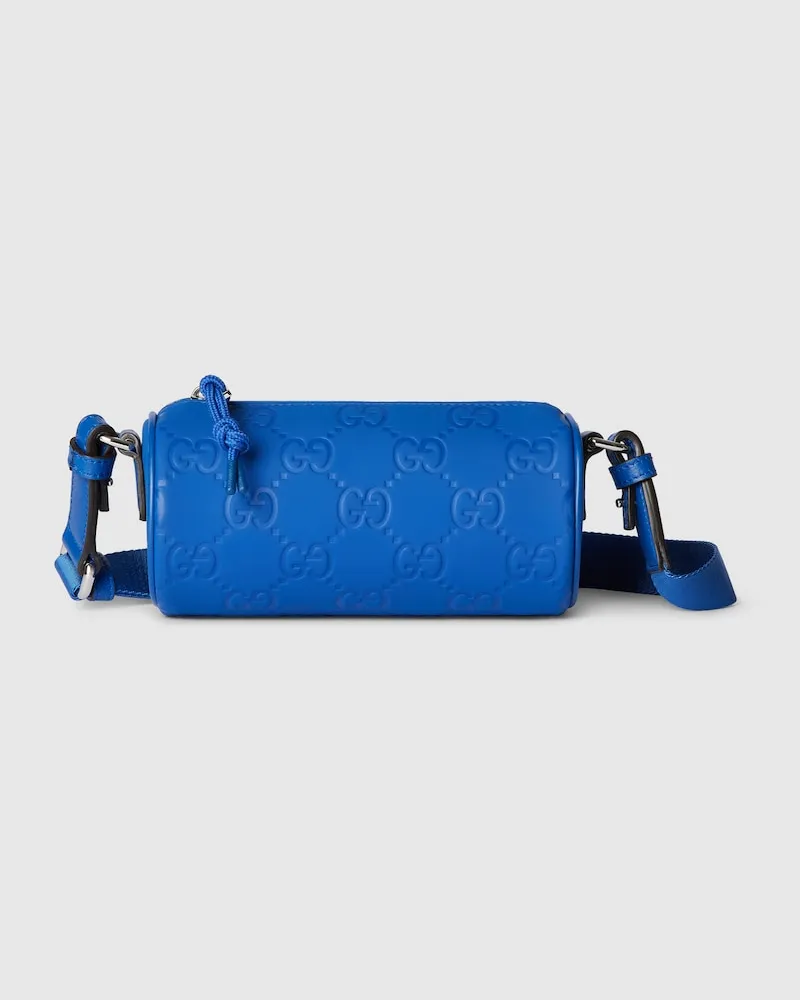 Gucci Edge Mini-Zylindertasche Blau