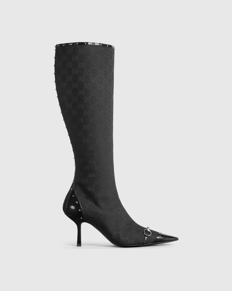Gucci Savoy Damenstiefel Schwarz