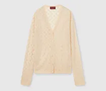 Cardigan aus Feiner Seide Mit GG Kristallen, Größe