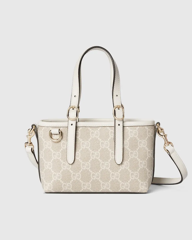 Gucci GG Emblem Mini-Tasche Beige