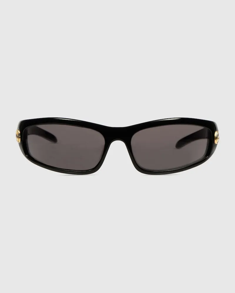 Gucci Sonnenbrille mit Geometrischem Rahmen Schwarz