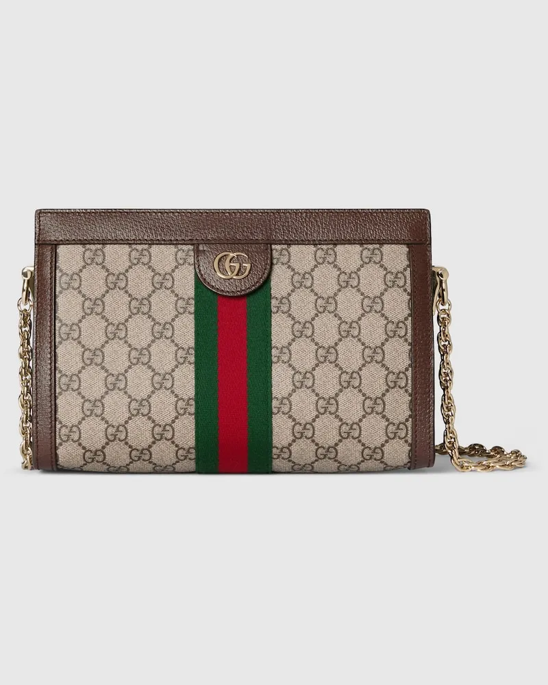 Gucci Mittelgroße Ophidia Schultertasche Beige